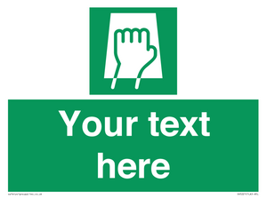 Custom Push Pad Sign